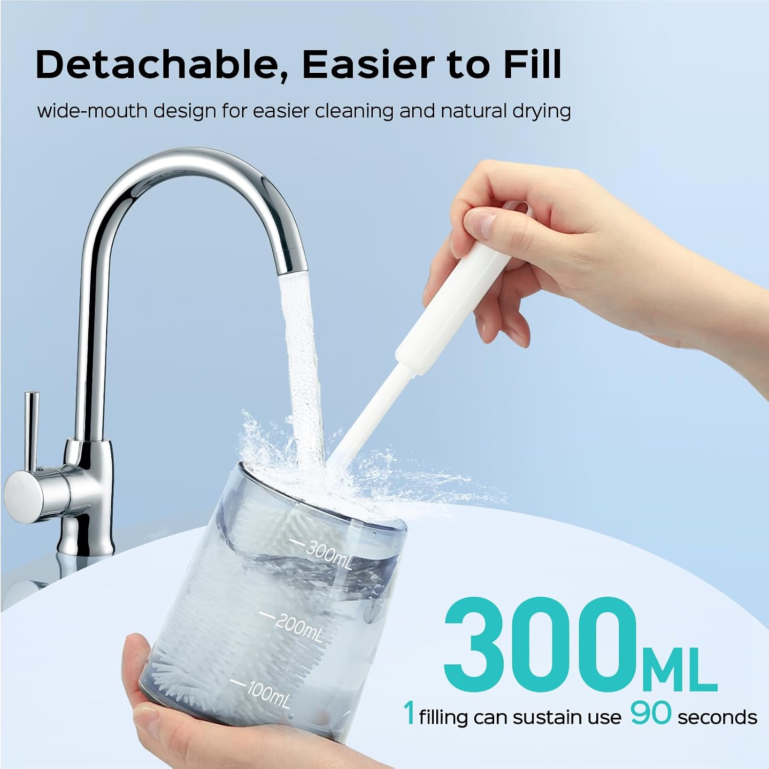 Water Dental Flosser Pick for Teeth C30(FC5360): 4 Modes Cordless Portable 300ML Larger Tank Water Teeth Cleaner IPX7