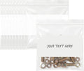 4" X 4" Resealable Square Zip Bags (1000 Count) - 2 Mil Small Plastic Bags
