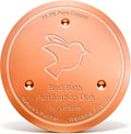 Bird Bath Copper Disc, 0.6mm Reinforced 99.99% Pure Copper Cleaning Disk for Physical Safe Clean Water All-Season