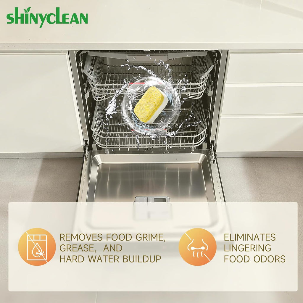 Heavy Duty Dishwasher Cleaner & Deodorizer Tablets, 20g*12 Pack