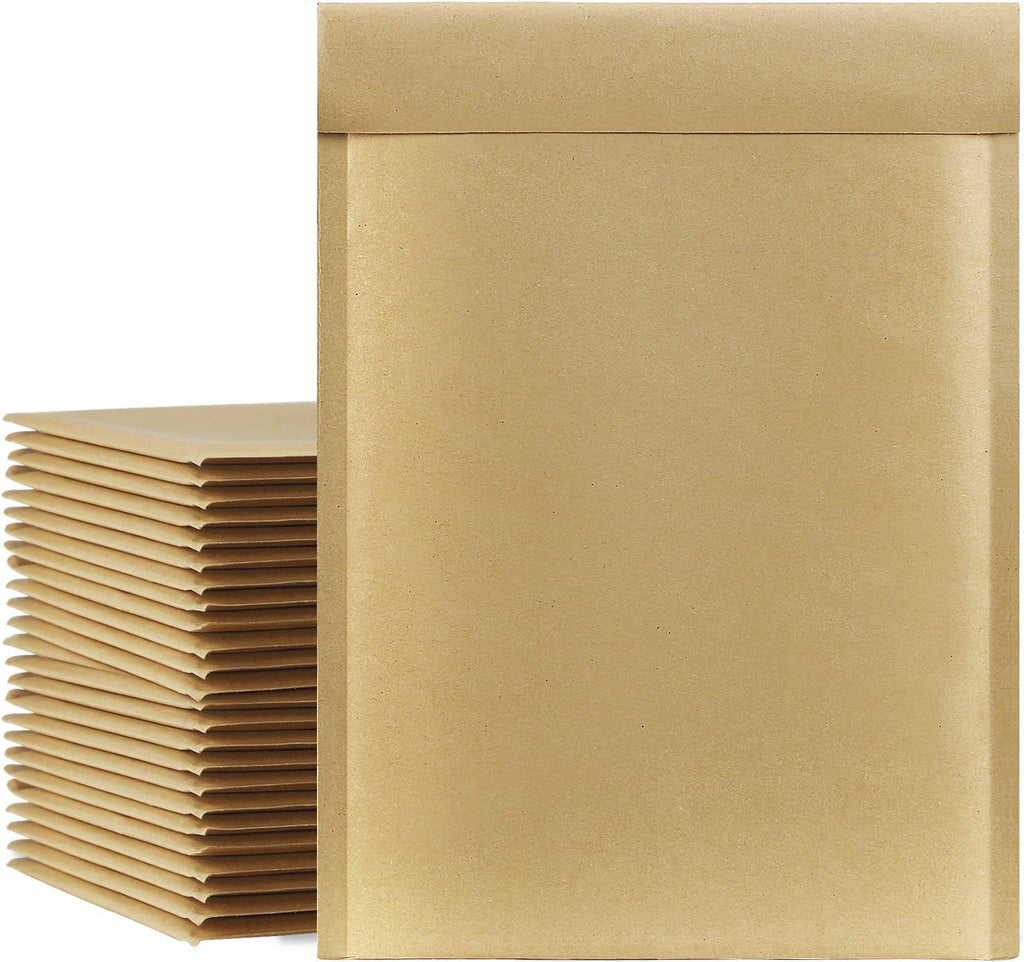 Kraft Bubble Mailers 10.5x16" 25 Pack Usable Size 10.5x15" Brown #5