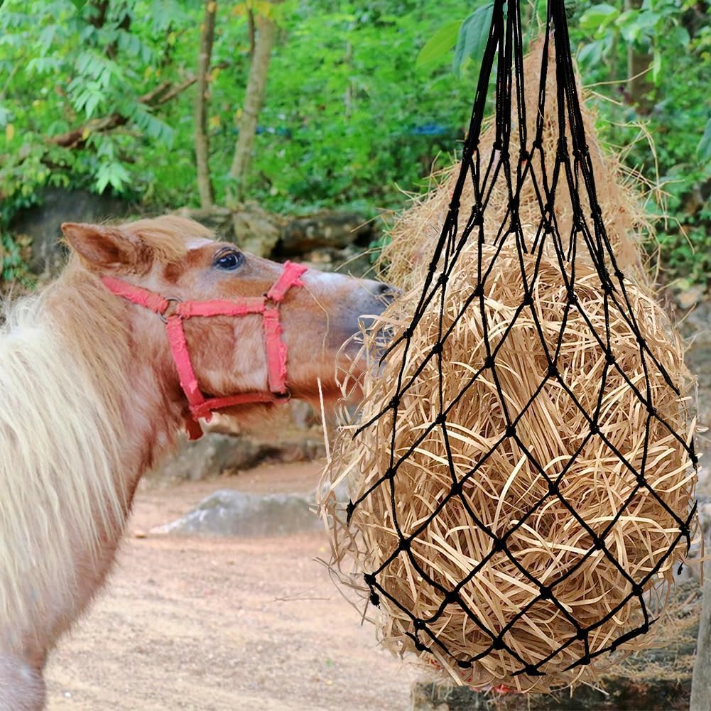 2PCS Hay Nets for Horses,Slow Feed Hay Bag for Horses Goat Sheep
