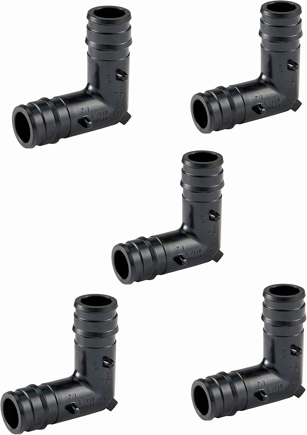5 Piece EFIELD Poly PPSU Pex-A Expansion Fittings 1 Inch 90 Degree Elbow
