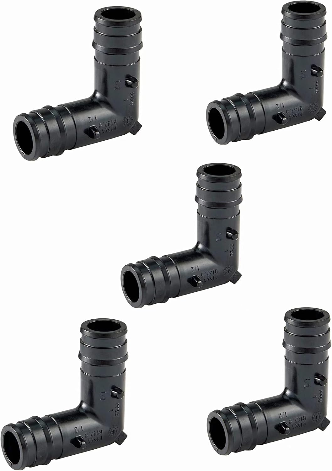 5 Piece EFIELD Poly PPSU Pex-A Expansion Fittings 1 Inch 90 Degree Elbow