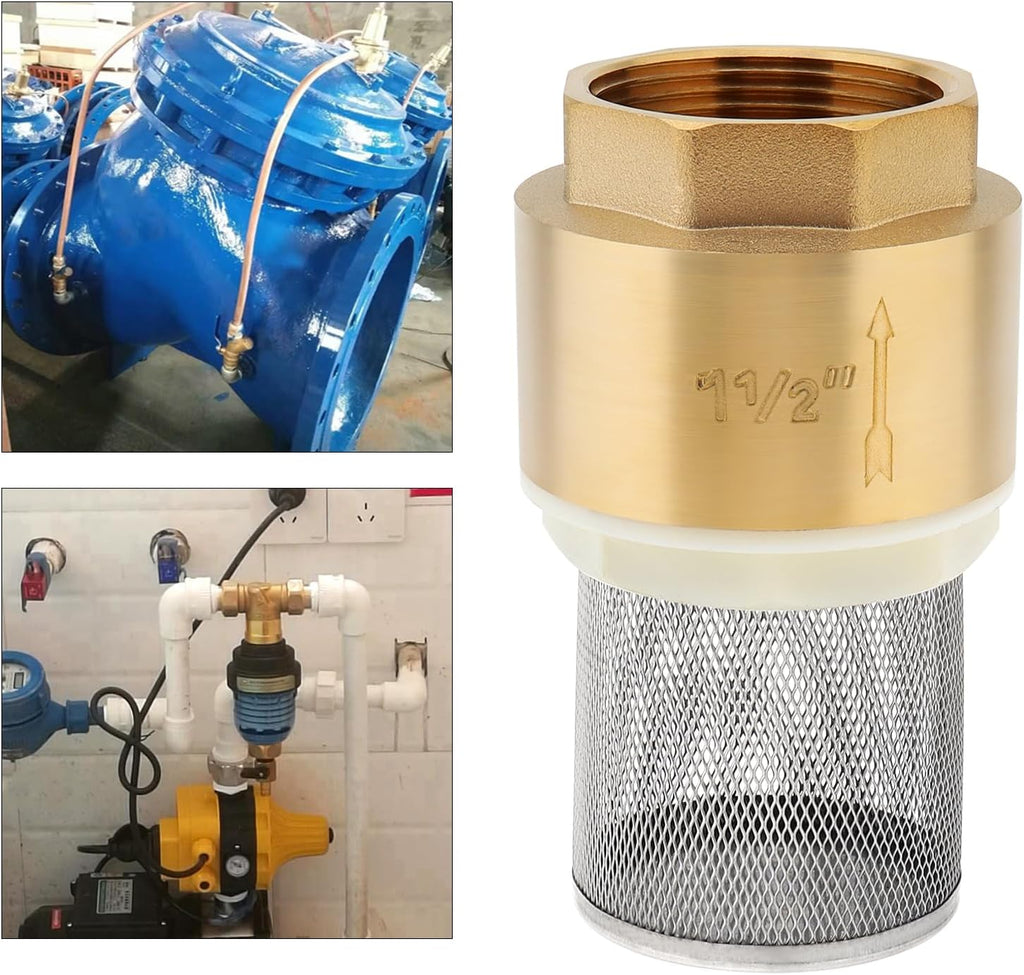 2 Inch Foot Valve with Filter Water Pump Bottom Brass Check Valve