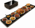63"×12" Food Warmers for Parties Buffet, Linkable Warming Trays for Buffets