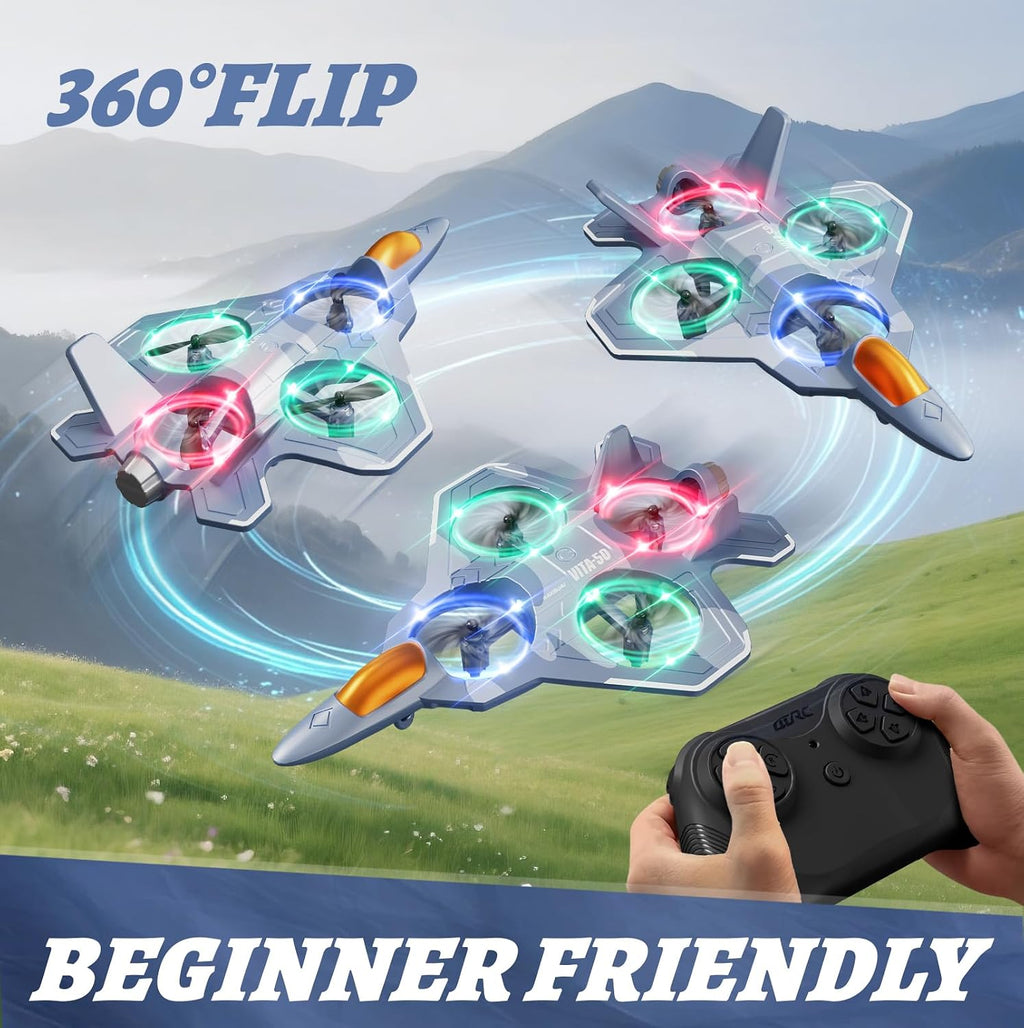Foam Remote Control Airplanes for Kids Adults, RC Plane Airplane Toys for Boys Kids Beginners, RC Planes Fighter Jet