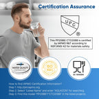 PUREPLUS 20"x4.5" Whole House Water Filter Kit, Sediment & Carbon, 1 Pack