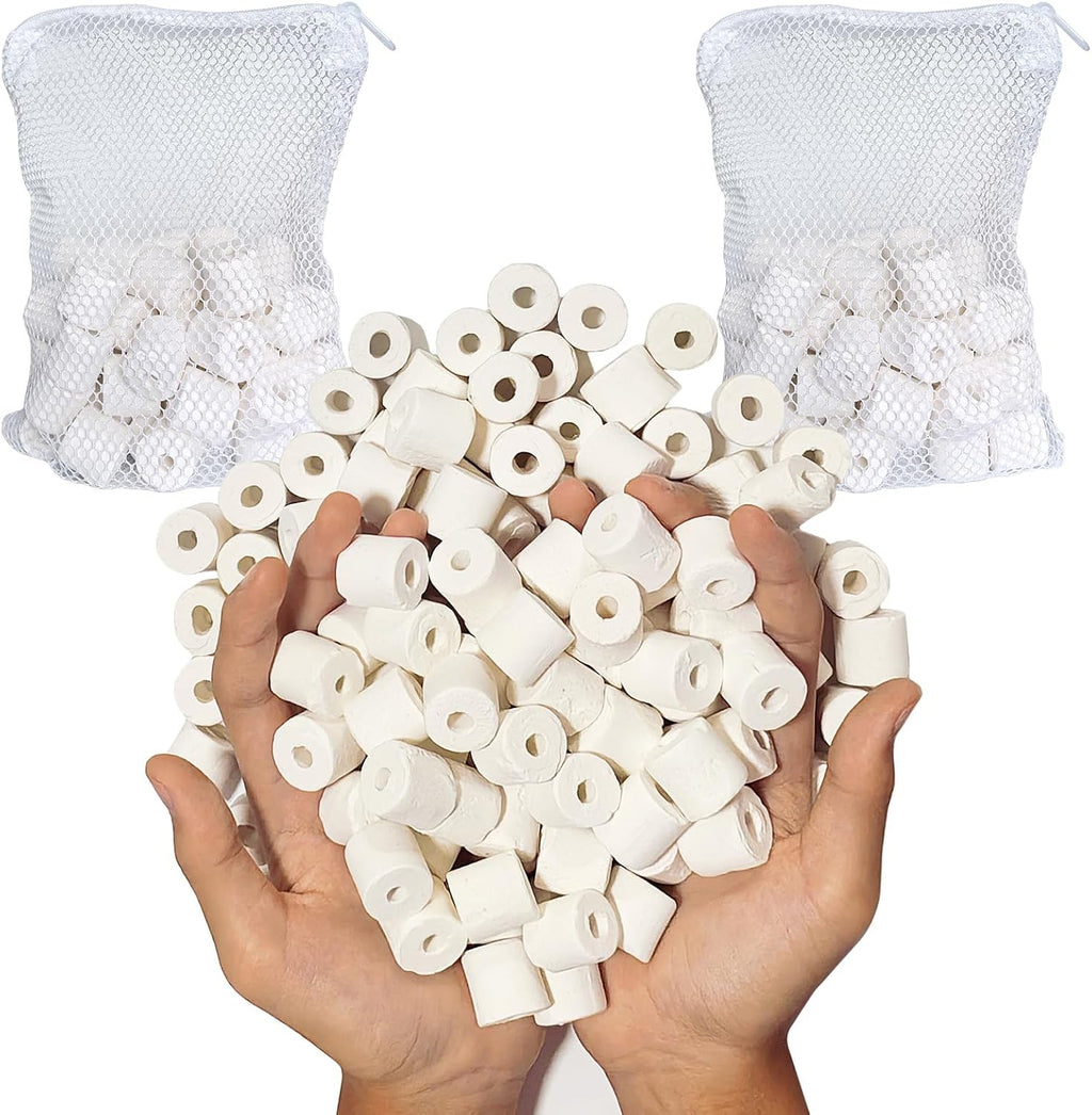 Aquarium Bio Ceramic Rings 2 lbs Filter Media for Pond Canister Reef Tank
