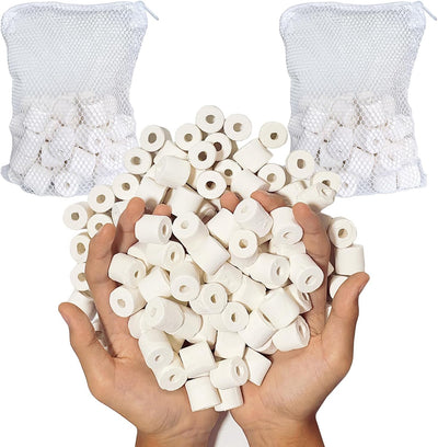 Aquarium Bio Ceramic Rings 2 lbs Filter Media for Pond Canister Reef Tank