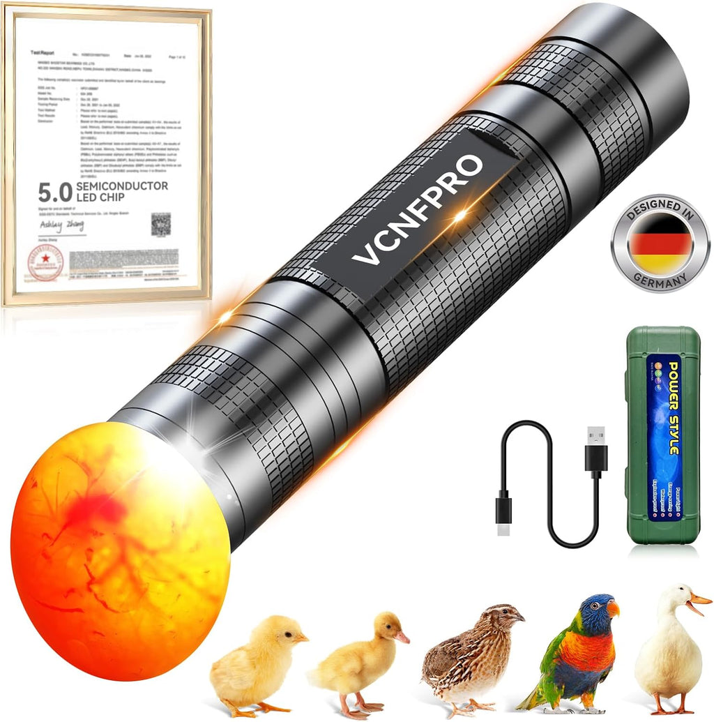 3.0 Upgrade Egg Candler Light【Semi LED Chip】【S-Certified Titanium Material】