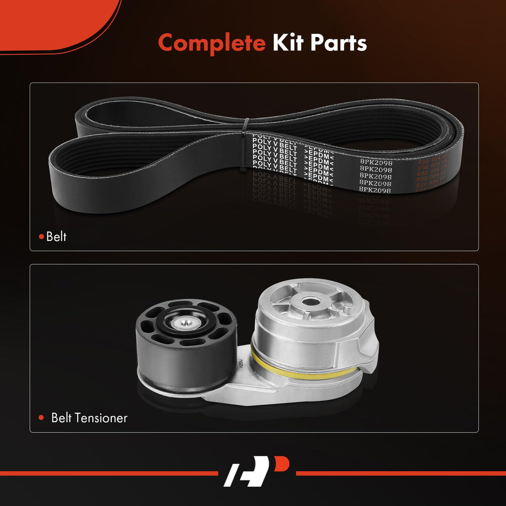 A-Premium Engine Serpentine Belt Drive Kit Compatible with International