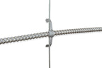 Prime Cable Management Conduit Cable Support Clip to Ceiling Wire, Threaded Rod & Flanges. Heavy Duty Spring Steel Clip / 100 Pack