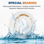uxcell 8Pcs 685 POM Plastic Bearings, 5x11x3mm Deep-Groove Ball Bearings