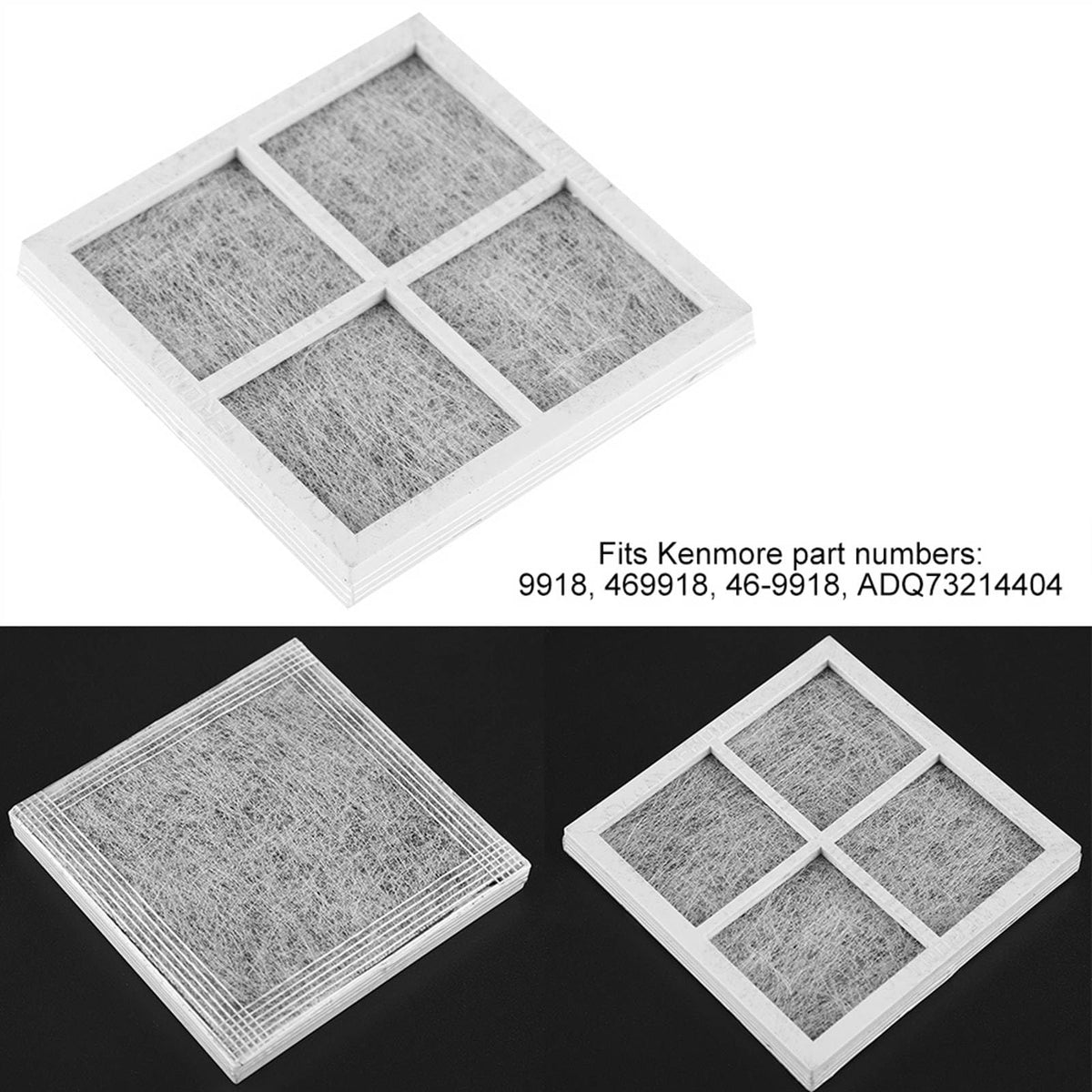3 Pack Refrigerator Air Filter Replacement Compatible with LT120F