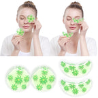 4PCS Gel Eye Ice Pack Set Reusable, Cold and Hot Compress for Eyes