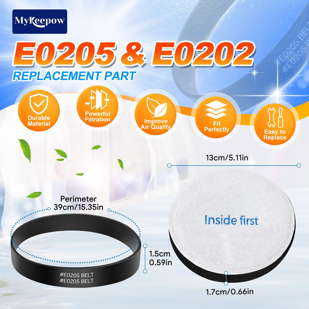 E0205 Vacuum Belt Part Compatible with Eureka PowerSpeed Lightweight Vacuum