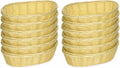 44218 Commercial-Grade Plastic Food Serving Baskets, 9 x 4.25 x 2 Inch Oblong Hand Woven Polypropylene Baskets with