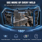 Auto Darkening Welding Helmet 180° Panoramic View True Color