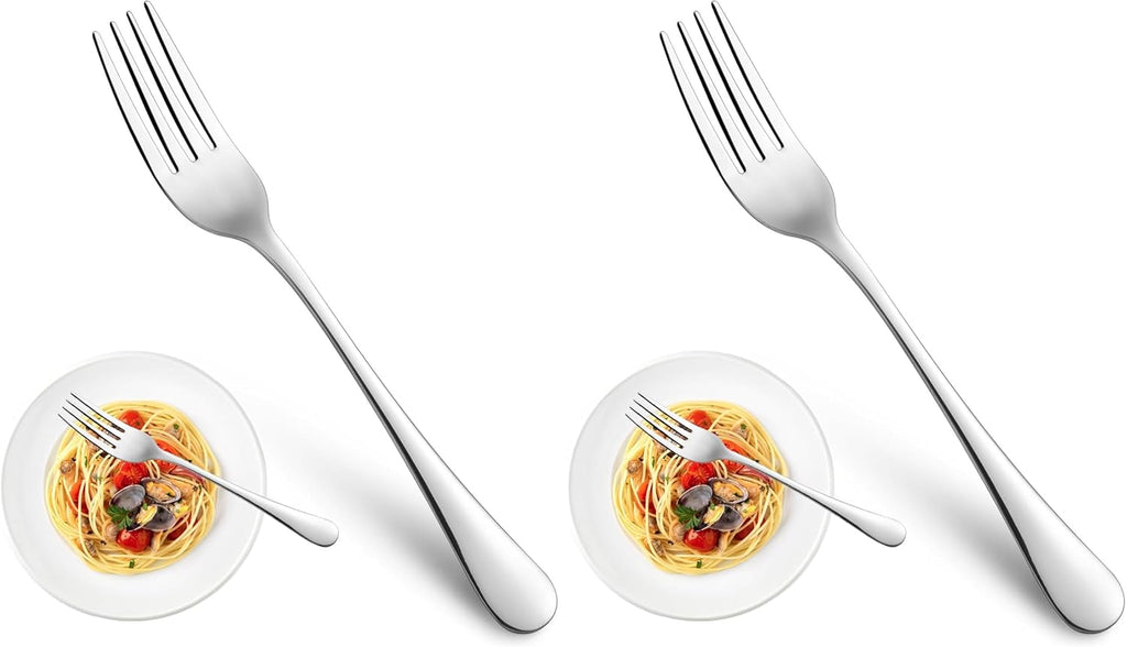 32 Piece Dinner Forks Set, Food-Grade Stainless Steel Silverware Forks, Cutlery Fork, Metal Fork for Home, Kitchen or