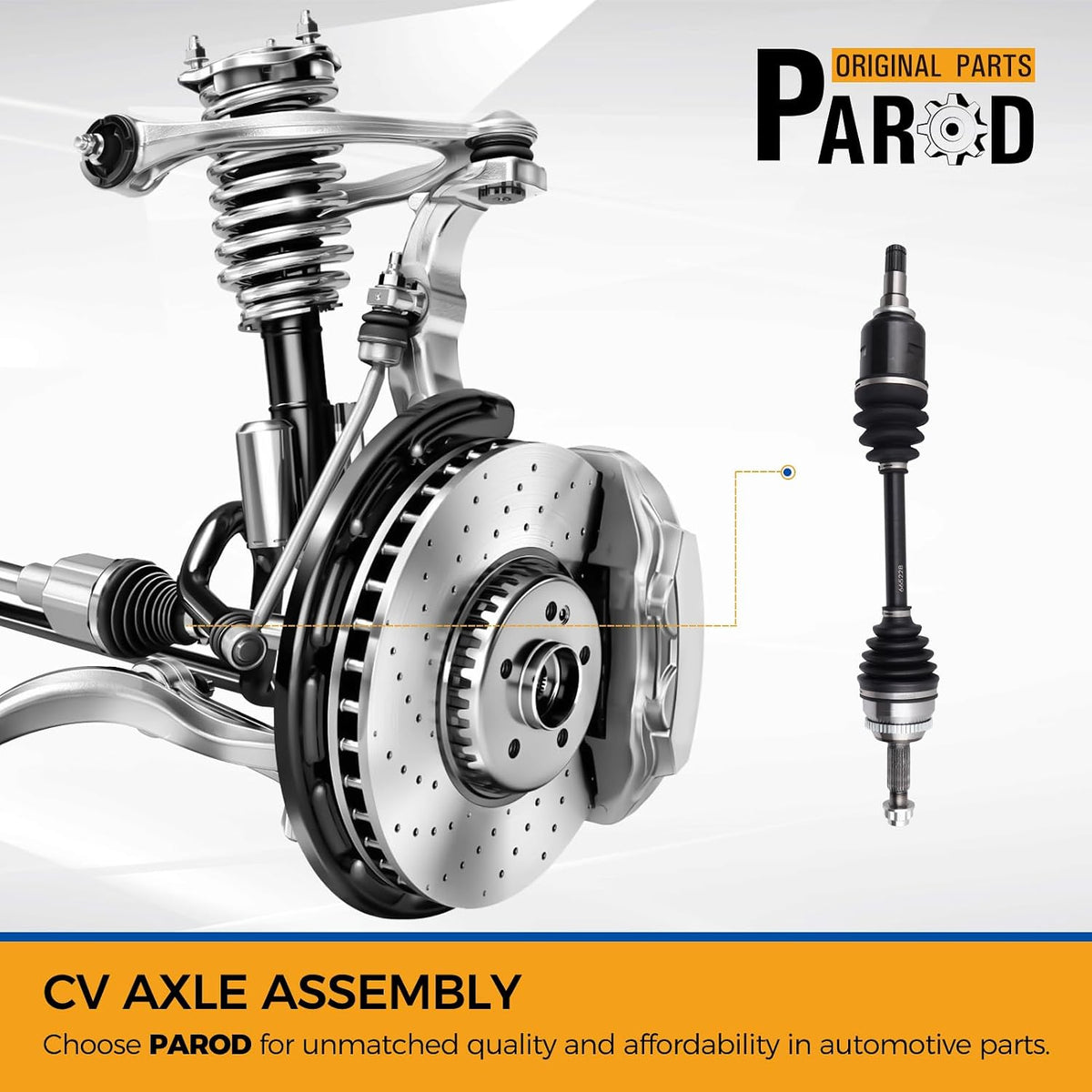 PAROD 665228 605288 Front CV Axle Fit 09-18 Corolla, 09-13 Matrix,1.8L Only