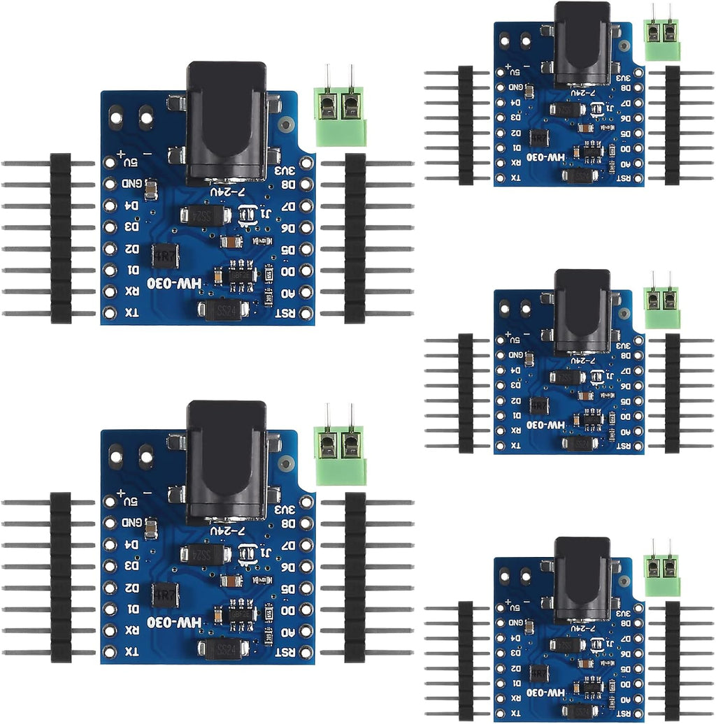 5pcs 7-24v DC Power Shield V1.1.0 Board for WEMOS Mini D1 Development Board DC Power Supply Screen Module