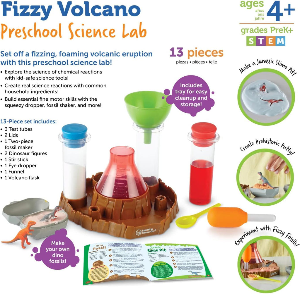 Fizzy Volcano Preschool Science Lab | Preschool Science Kits, Experiments for Kids, STEM Toys, Classroom Must Haves