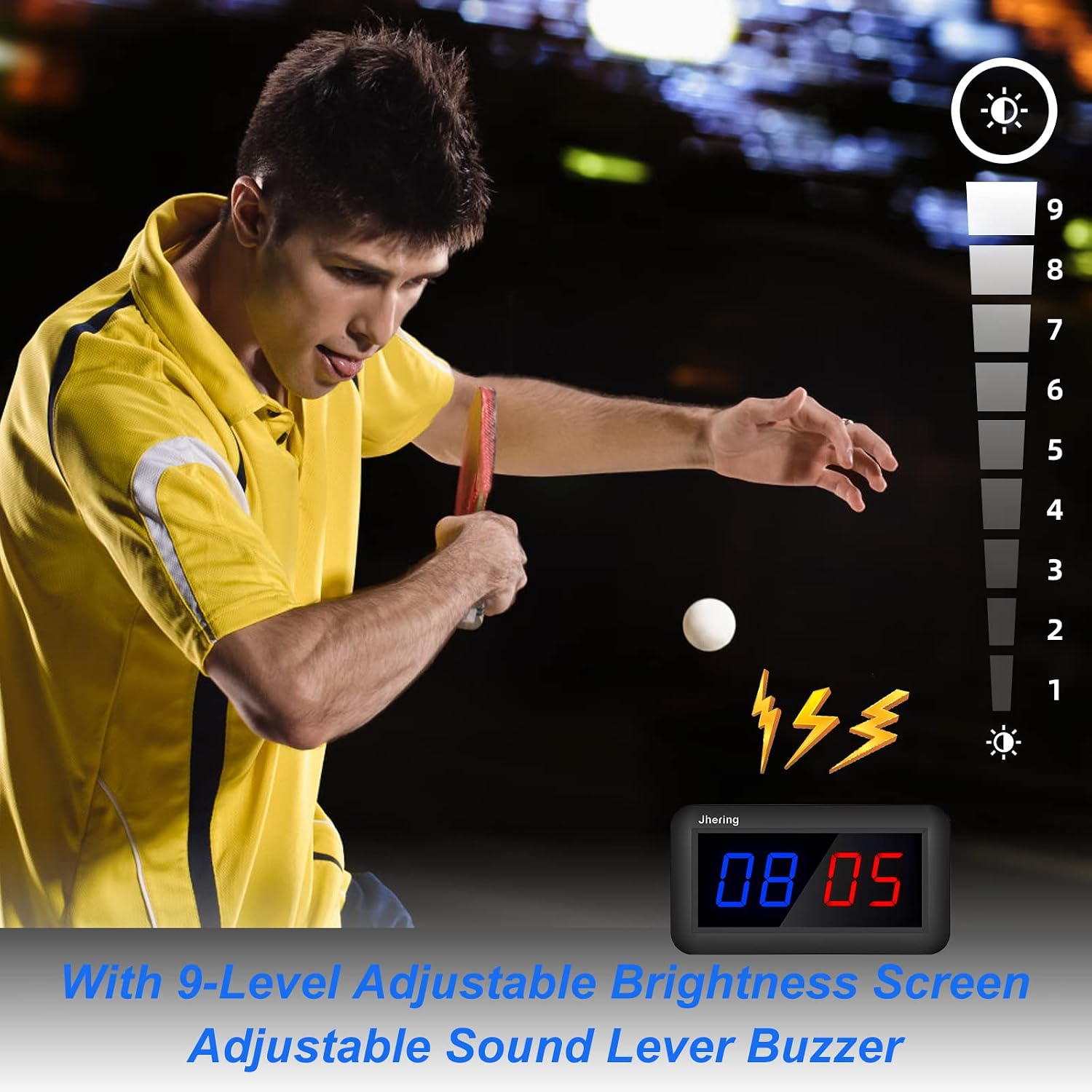Electronic Scoreboards with Remote, Portable Score Keeper, Digital Scoreboard for Basketball Ping Pong Volleyball Sport