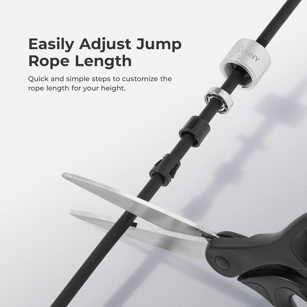 Exercise Jump Rope for Home Gym Workouts | Adjustable Rope, Portable, Balance & Hand Coordination Exercises, Vertical