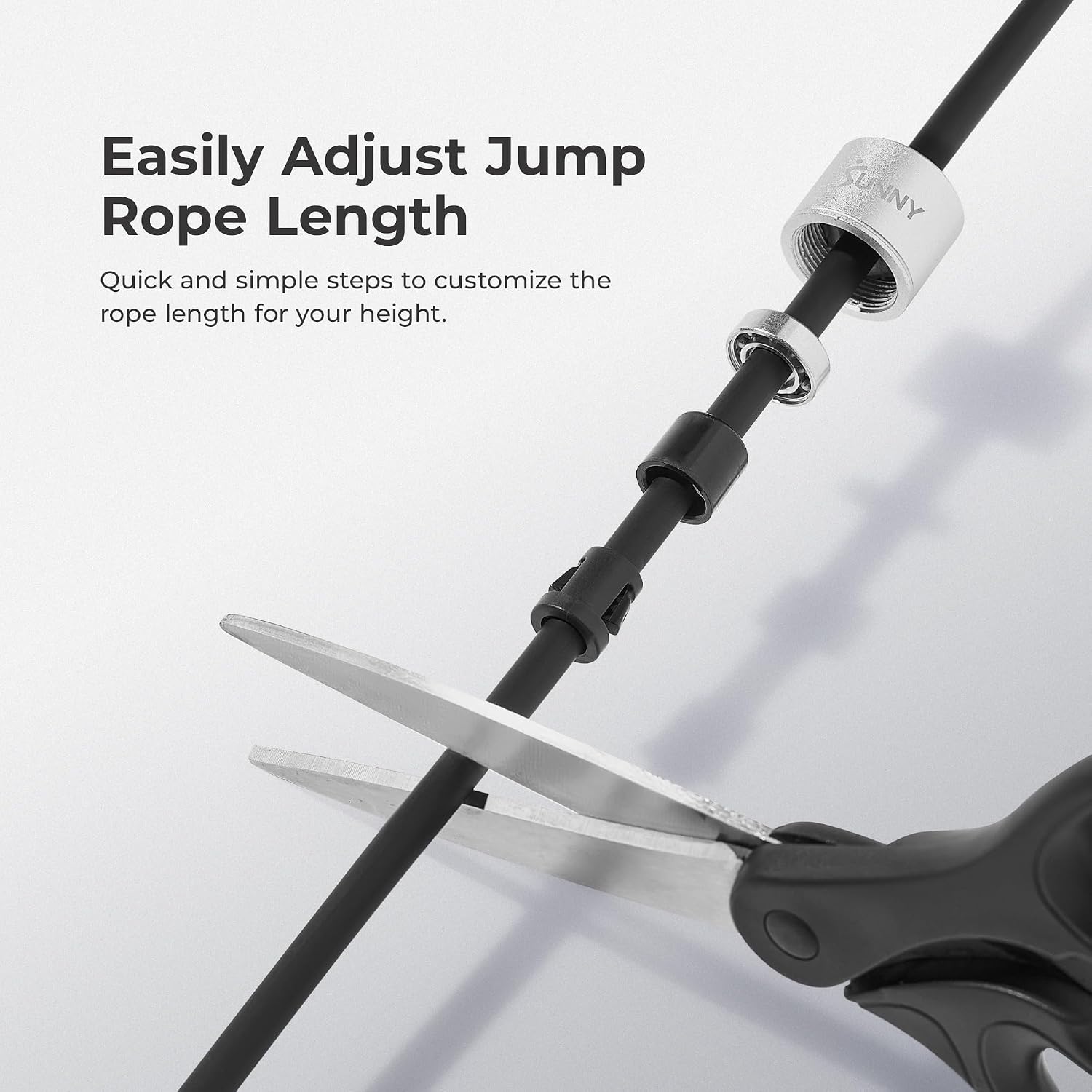 Exercise Jump Rope for Home Gym Workouts | Adjustable Rope, Portable, Balance & Hand Coordination Exercises, Vertical