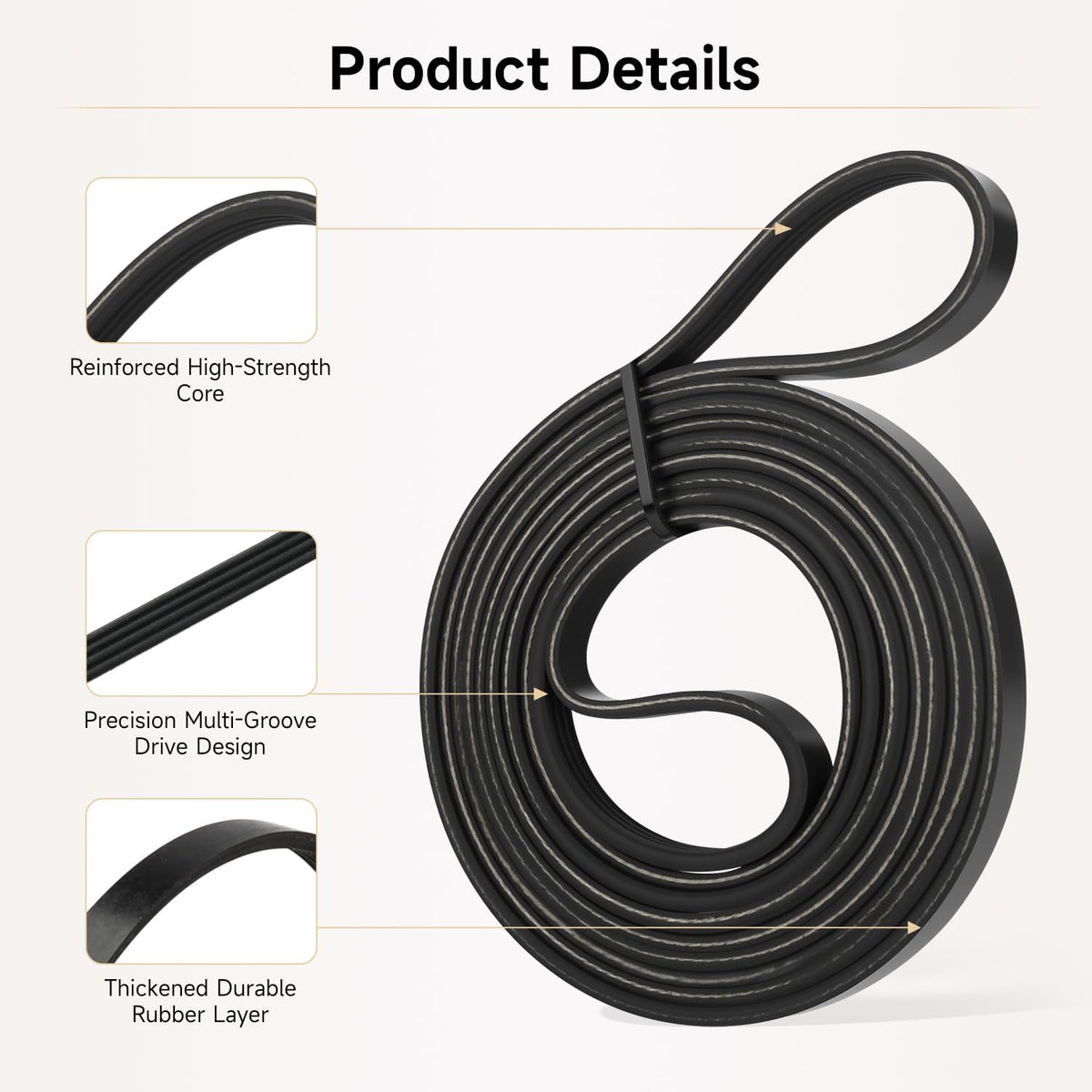 Dryer Drum Belt Dryer Drive Belt Replacement Compatible with Whirlpool WED4900XW0 WED49STBW1 WED4850BW0 WGD4800BQ1 WGD4616FW1 WED5100VQ0 WED4850BW1 WGD4800BQ2 LER7646EQ0 WED4915EW1