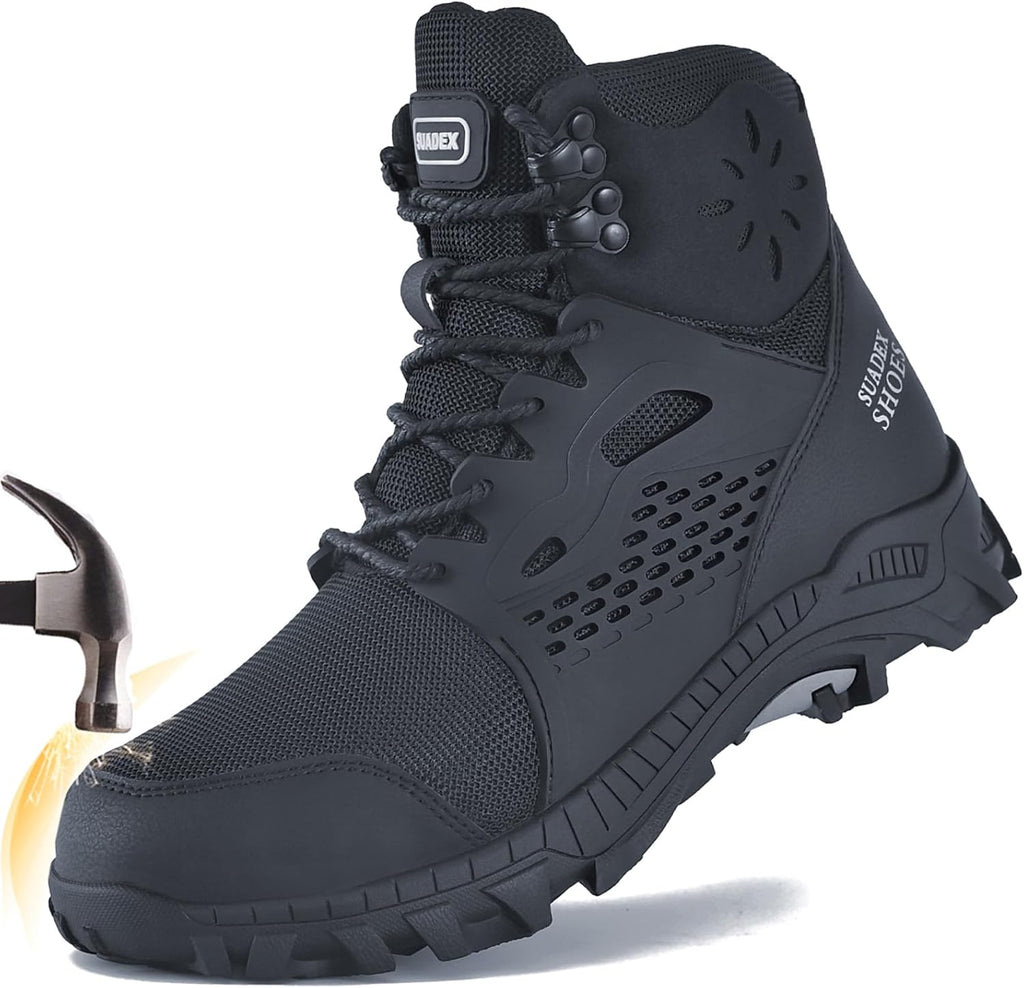 Steel Toe Boots for Men Women Waterproof Arch Support Work Construction Indestructible Safety Boots