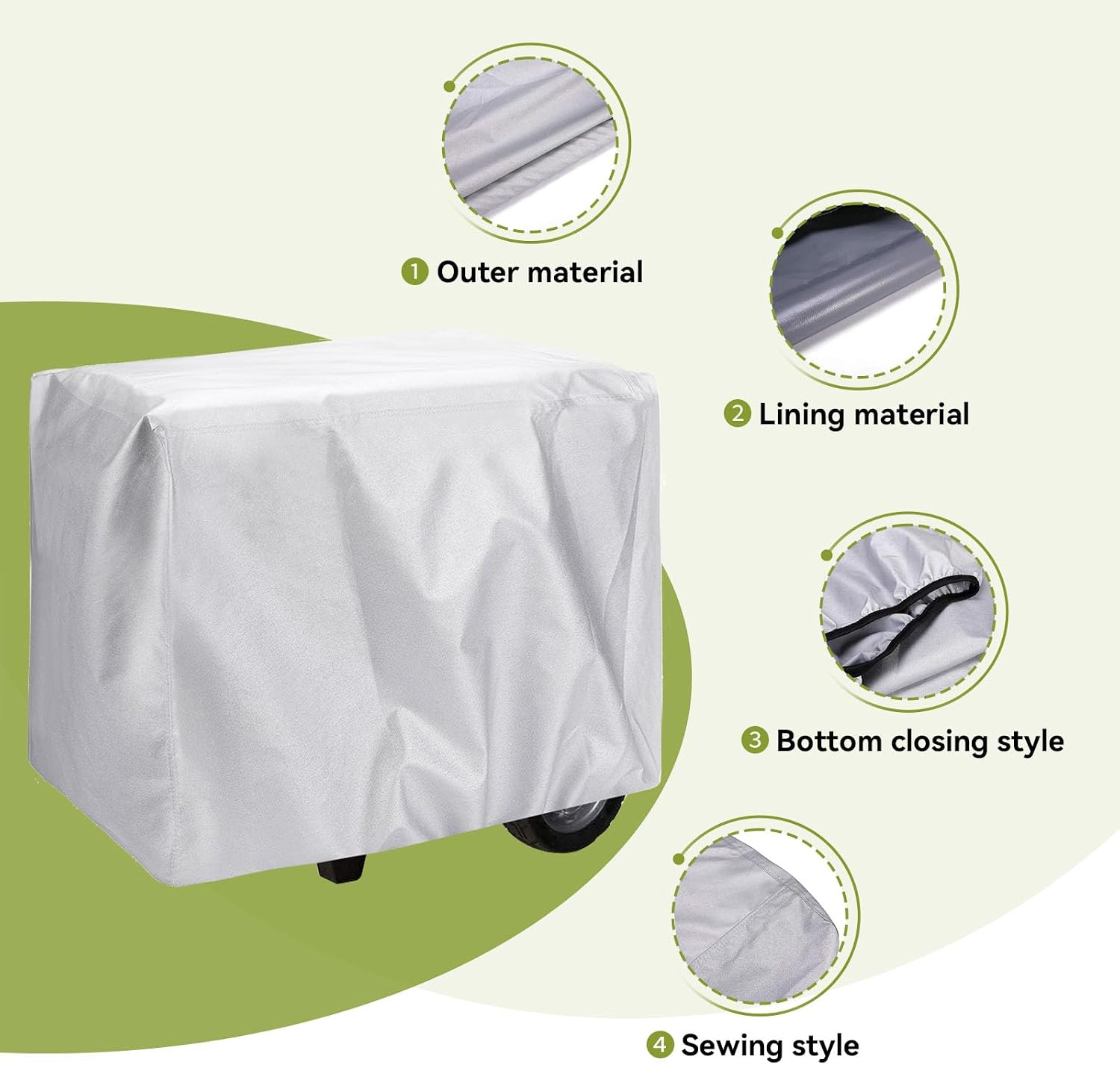 Generator Cover – 08P57-Z25-500 | Custom-Fit Waterproof Polyester Cover for EB4000, EB5000, EB6500, EM4000, EM5000
