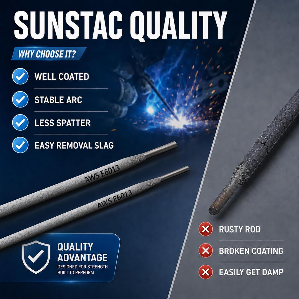 E6013 Carbon Steel Welding Rod, 3/32" 5LB | AC/DC operation, all-position use
