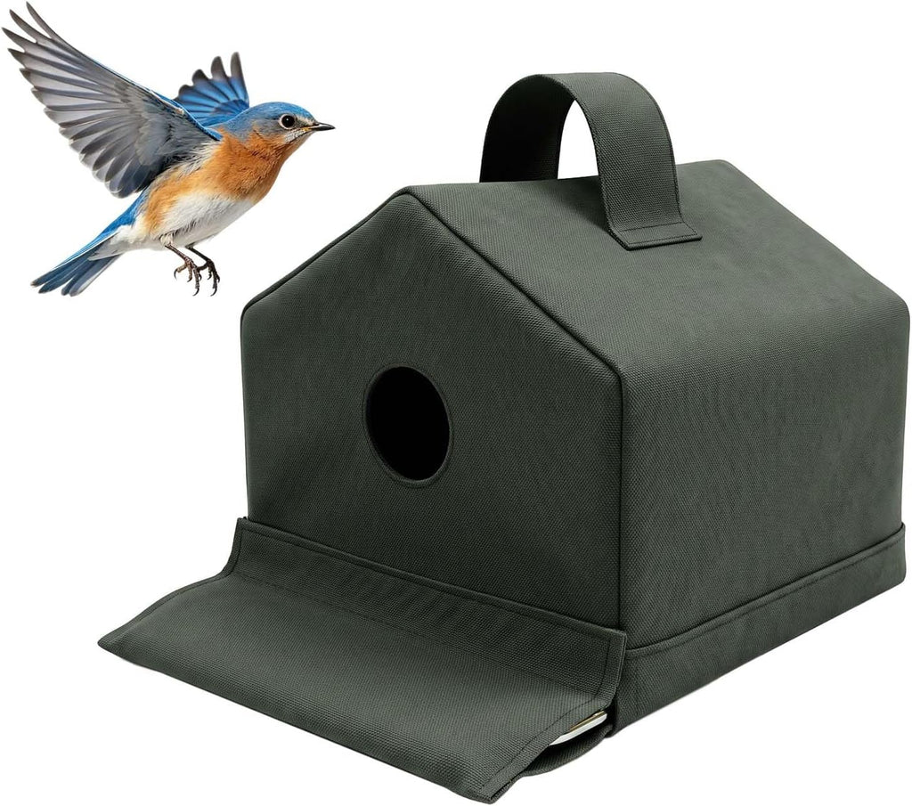 Bird Houses for Outside - Bluebird House with Wide Platform and 1.7in Hole
