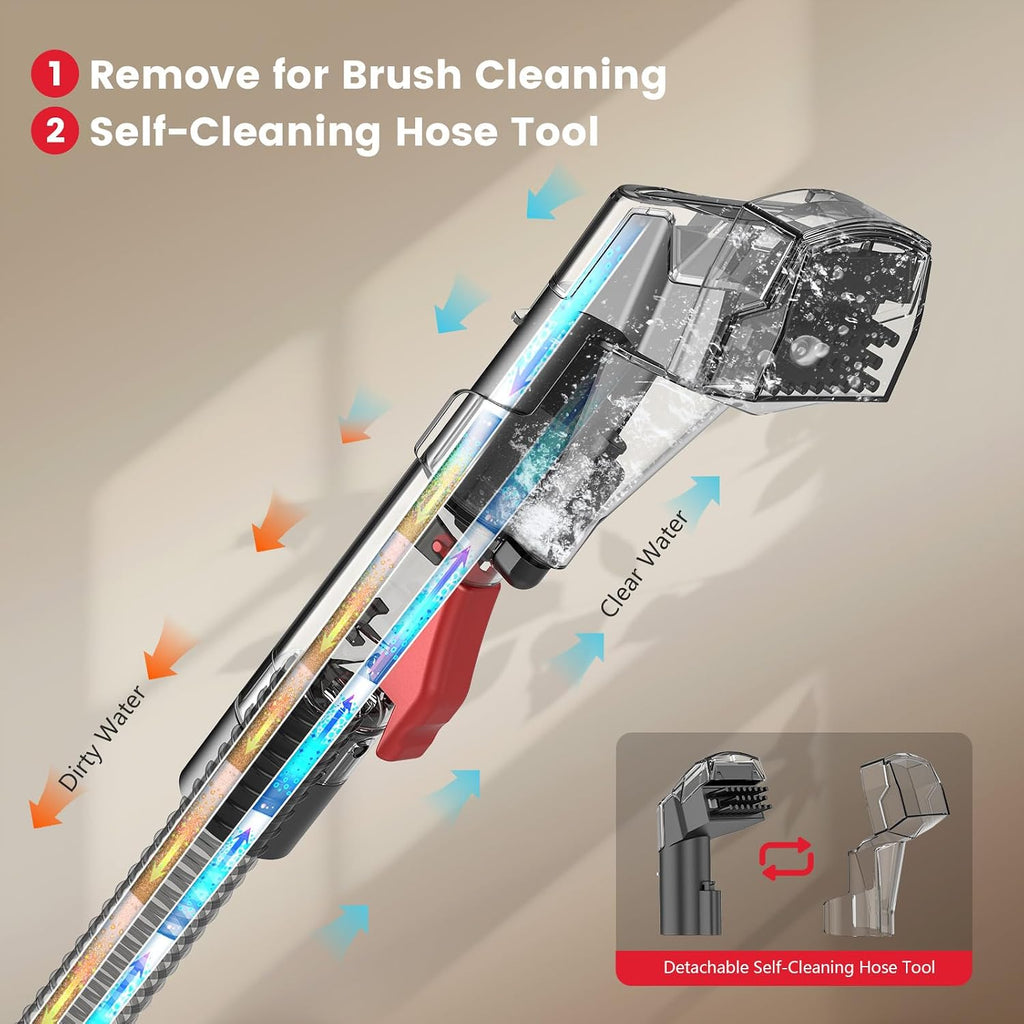 Portable Spot Cleaner Machine for Carpet & Upholstery,15 Kpa Strong Suction Furniture Cleaner Machine for Pet Stain