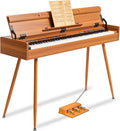 88 Key Weighted Home Digital Piano,Wooden Desk Keyboard,Triple-Pedal | Transforms Between Desk and Vanity,Progressive