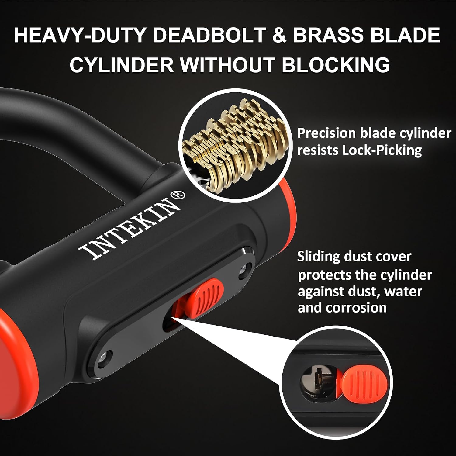 Motorcycle Lock 3.3FT/100cm Bicycle Chain Locks 8mm/10mm Thick Bike Lock Heavy Duty Security Chain Anti Theft with