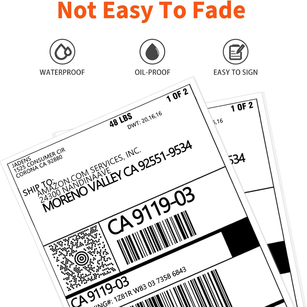 Direct Thermal Shipping Label, 4x6-350 Labels, Commercial Grade