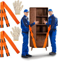 Moving Straps Upgrade Width, 2-Person Lifting and Moving System with Cotton Gloves, Lifting Wrist Straps for Moving