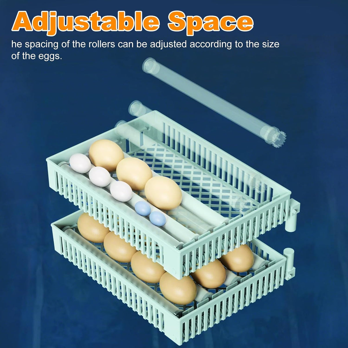24 Egg Incubator Auto Turner Water Control Adjustable Tray Candler