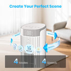 Tower Fan for Bedroom, 23dB, 90°oscillating, Smart Control, White