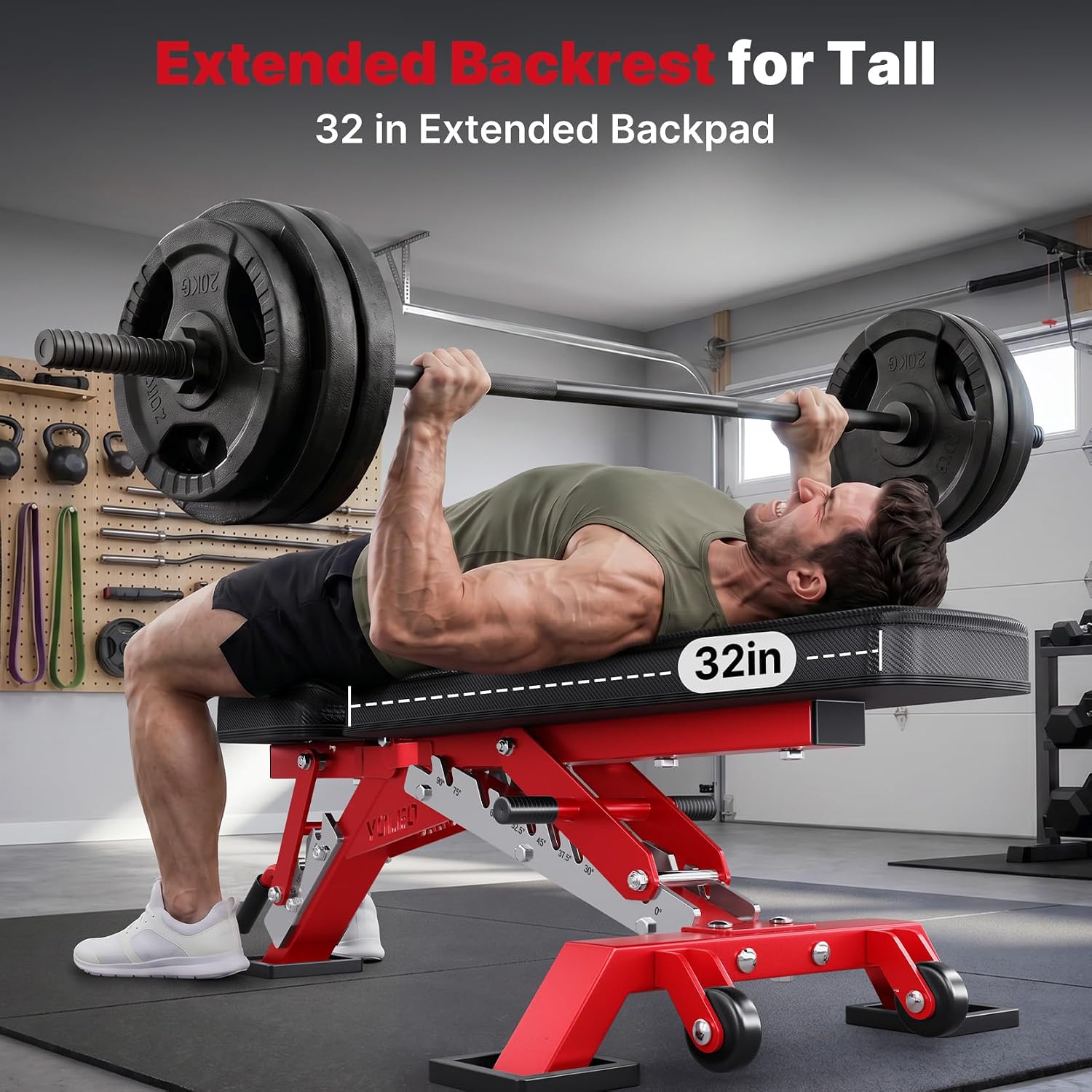 Commercial Adjustable Weight Bench 2315LB ASTM Certified – 80% Pre-Assembled Heavy Duty Workout Bench for Home Gym