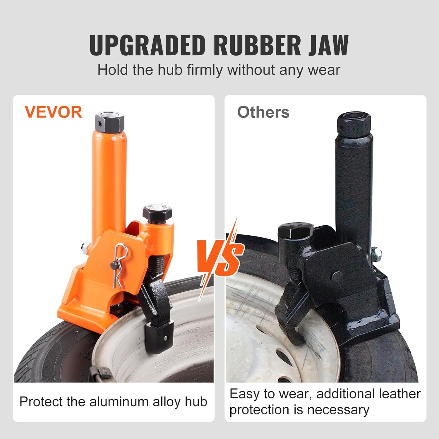 Manual Tire Bead Breaker, 38"-42" Tires Changer Tool with Rubber Pad, Protect Aluminum Alloy Hubs, Easy-Operated Tire