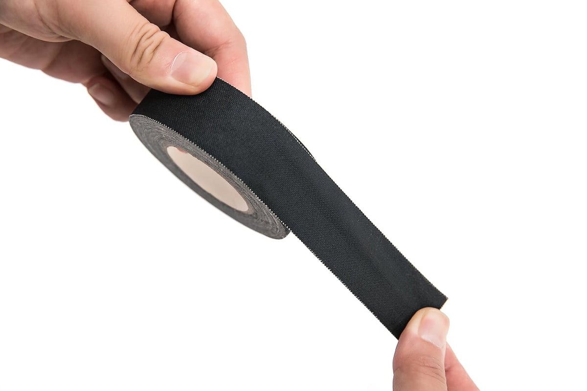 Mini Gaffers Tape 4 Pack, 1 Inch x 11 Yards Black Fabric Tape