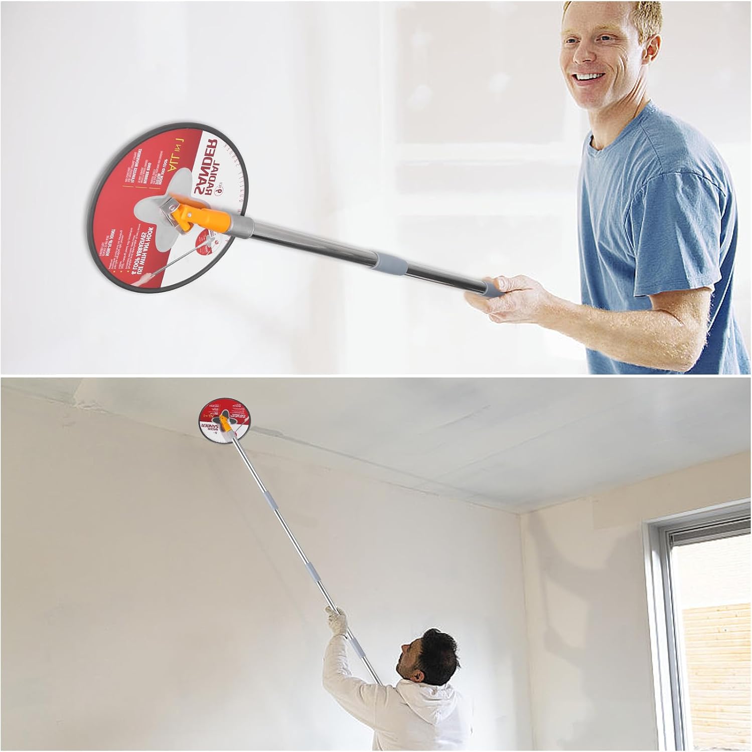 Pole Sander for Drywall, 86"Manual Hand Drywall Sander with Extension Pole | Wall Sander For Painting Prep ,Perfect