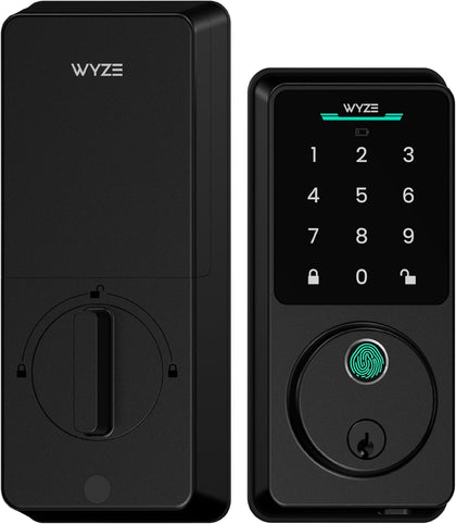 Auto-Lock Bolt v2, Fingerprint Keyless Entry Smart Lock, AI Learning Scanner with Wi-Fi Front Door Lock Deadbolt