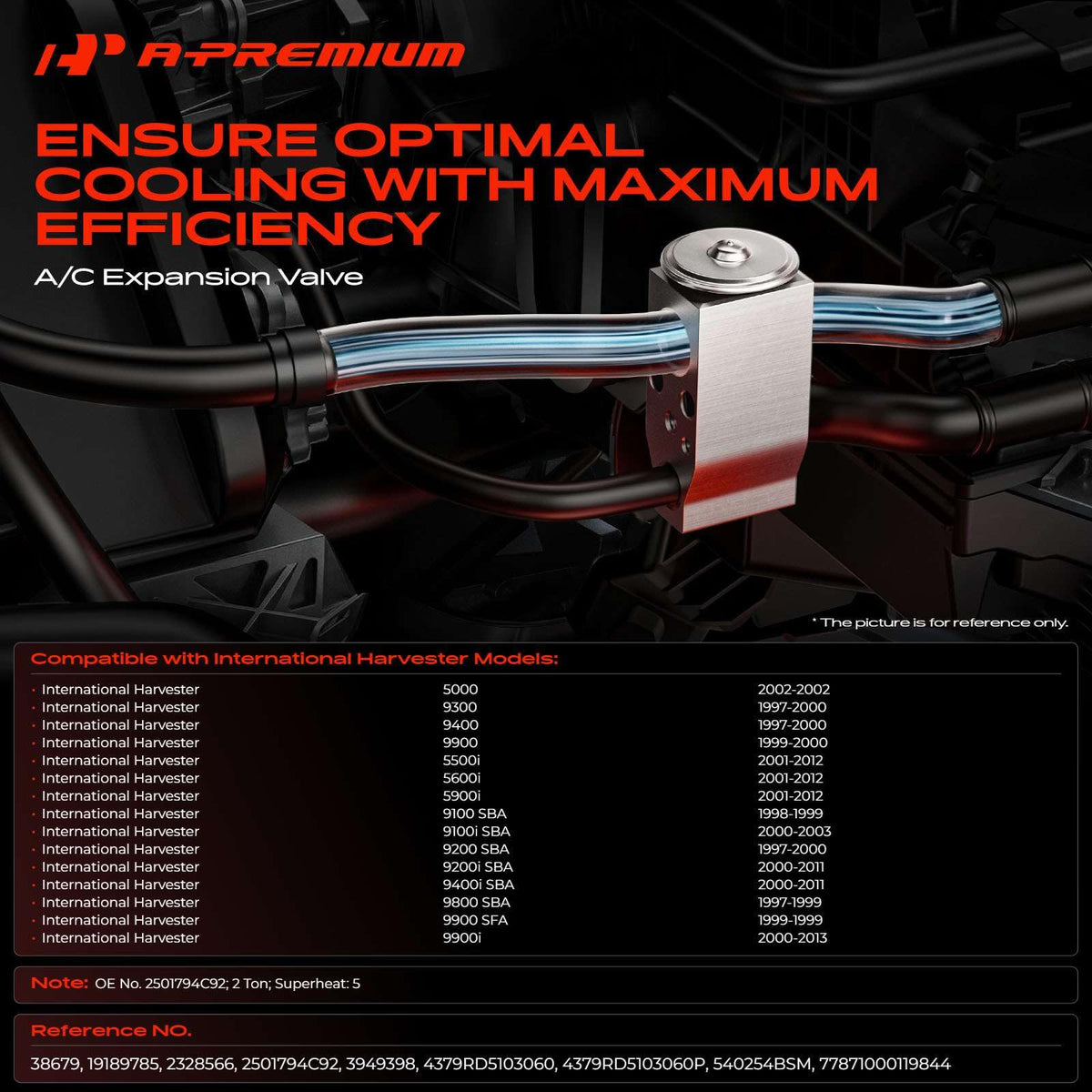 A-Premium AC Expansion Valve Compatible with International Harvester