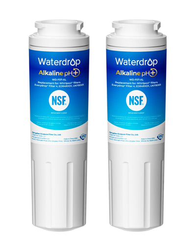 Alkaline UKF8001 Refrigerator Water Filter 4, Enhances pH, 2 Pack
