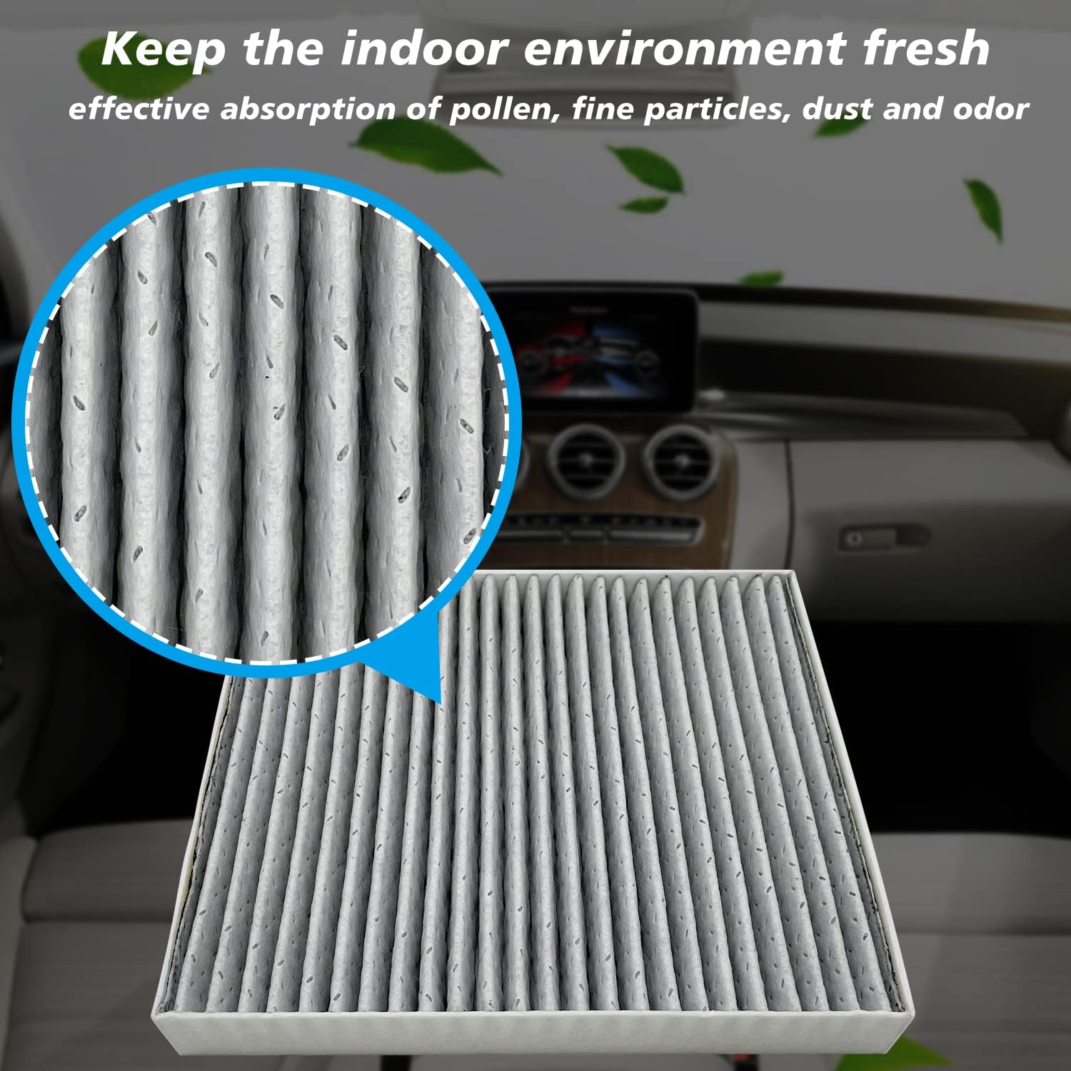 2Pcs Cabin Engine Air Filter Kits JM802 JM1722 Fits for 2021-2025 TLX 2.0L, 2018-2025 Odyssey, Replacement for